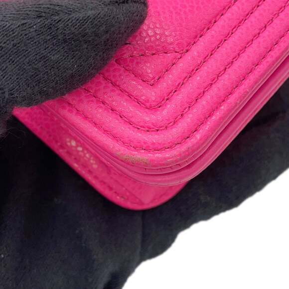 CHANEL Authentic Pink Logo Wallet - Picture 7 of 16